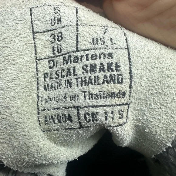 DR.MARTENS Pascal Snakeskin Lace-Up Boots - Picture 9 of 9